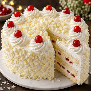 White Forest Cake