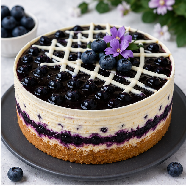 Blueberry Cake Egg Less