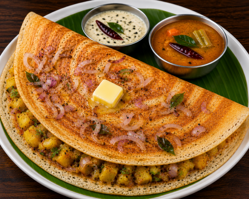 Onion Masala Dosa