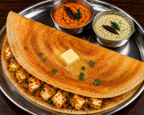 Butter Paneer Dosa