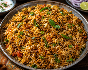 Mutton Keema Rice Half