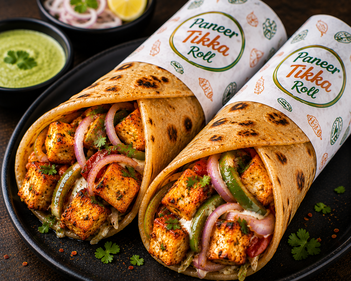 Paneer Tikka Roll