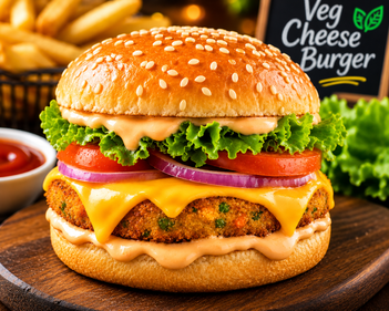 Veg Cheese Burger
