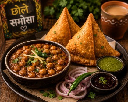 Chhole Samosa