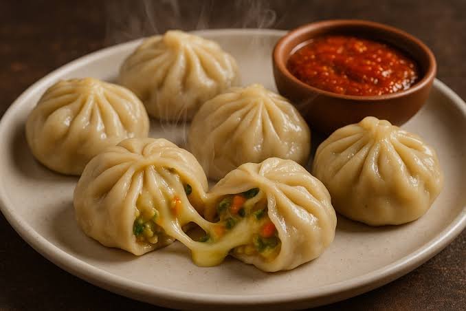 Cheese Corn gravy Momo(Half)